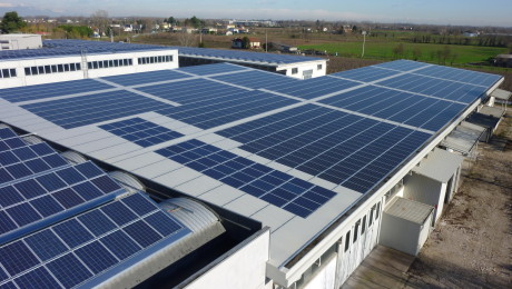 Photovoltaic system installed on company